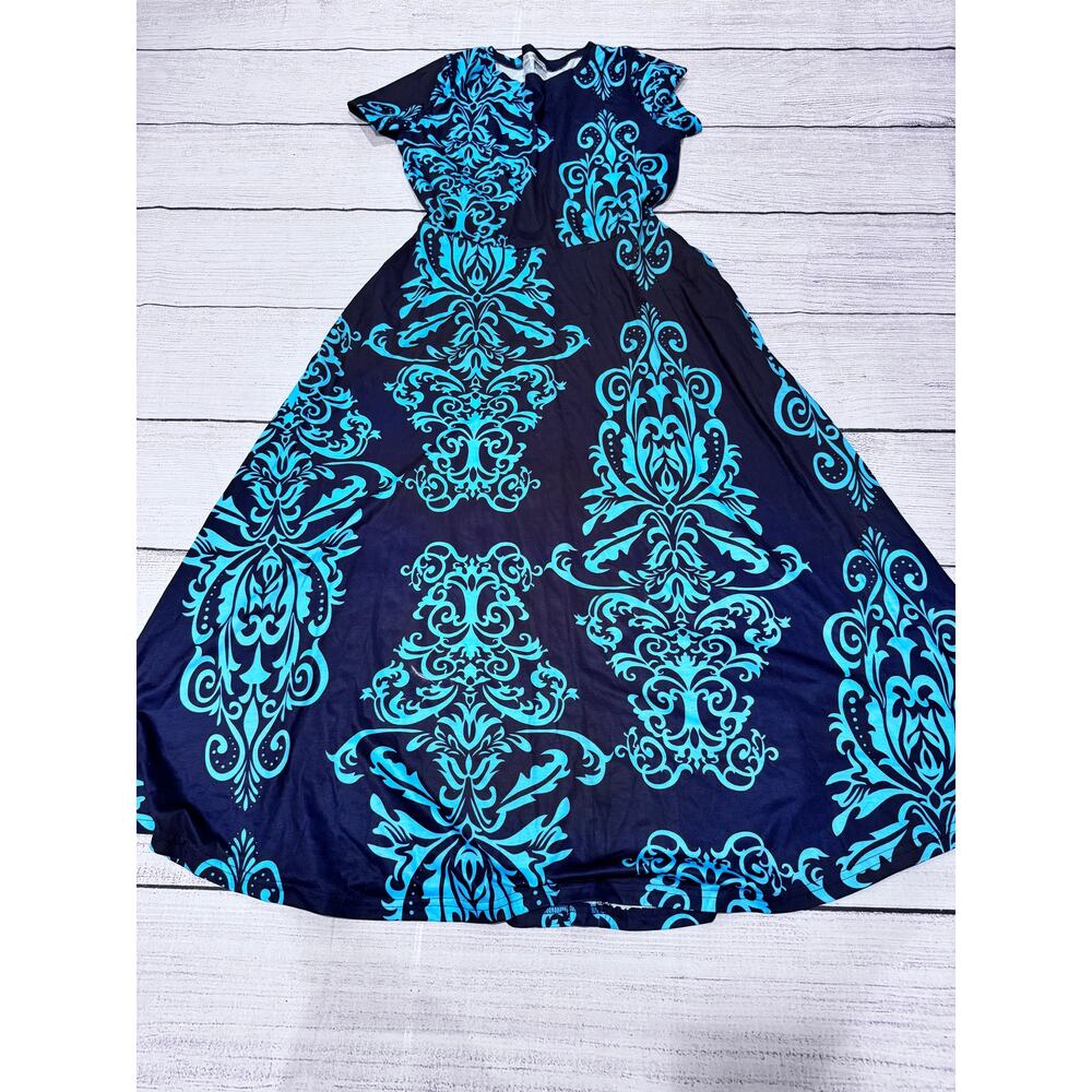 Zaberry  Damask Maxi Dress Size M NWOT